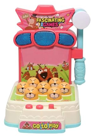Zetqhuu Jeu De La Taupe, Jeu D'arcade Électronique, Jouet De Jeu Whack avec Taupe avec Lumières Sons Musique pour Cadeaux d'anniversaire Jouet De Martèlement De Marteau