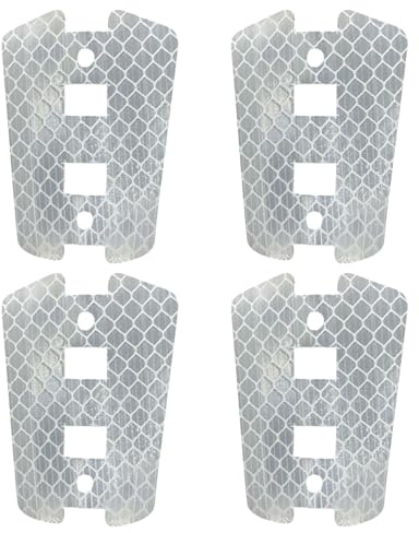HNsdsvcd Lot de 4 réflecteurs pour rayons de roue de vélo - Réflecteurs d'avertissement de sécurité - Feuille réfléchissante pour vélos