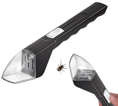 Attrape-Insectes Vivants - Magnifier Piège À Insectes Vivant avec Loupe 5X, Attrape-araignée Transparent À Main, Peut Attraper des Araignées des Guêpes des Fourmis, en-fants Peuvent Observer De Près