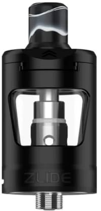 For Innokin Zlide Tank 4 ml Ø24 mm (Negro) Atomizador con Resistencia Z Coil 0,48 Ω/1,6 Ω MTL/RDL | Llenado superior deslizante | Tanque Para Kit CoolFire Z60 Mod GOZEE EZ Tube GTX One Pro Original