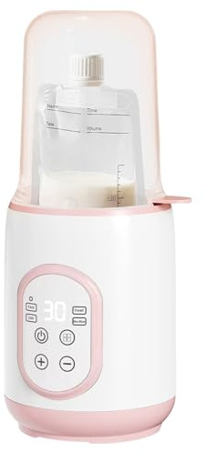 Calentador de botella - 27x12.3 cm de calentador de leche para bebés, seguridad de calefacción mejorada | Pp automático de temperatura constante con temperatura materna controlada con diseño com