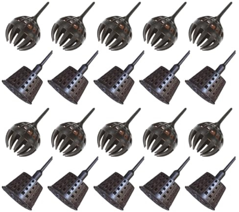 Didiseaon 20 pièces Boîte Plastique pour Engrais avec Couvercle Panier Engrais Jardinage pour Bonsaï Accessoires Durables et Faciles à Utiliser Boîte de Fertilisation Pratique pour Plantes