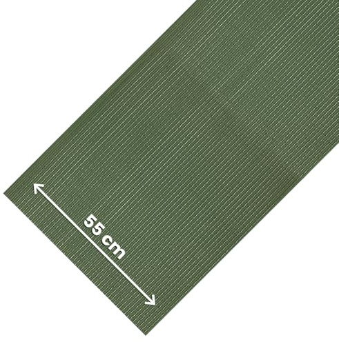 OLIVO.shop Tappeto Cucina Antiscivolo PVC 55x250 cm ROTOLO COMFORT | Tappetino a Rotolo per Cucina, Lavello, Corsia, Cassetti, Piano Cottura, Scarpiere, Bordo Piscina, Lavabile, VERDE SALVIA