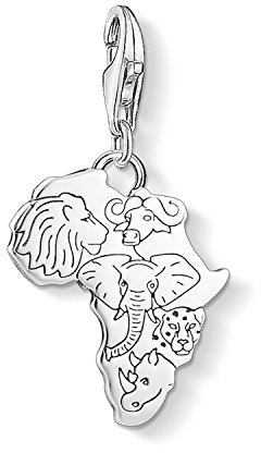 Thomas Sabo Damen Charm-Anhänger Afrika 925 Sterling Silber 1417-637-21