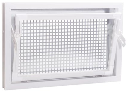 ACO 60x40cm Nebenraumfenster Isofenster + Schutzgitter Kellerfenster Fenster weiß