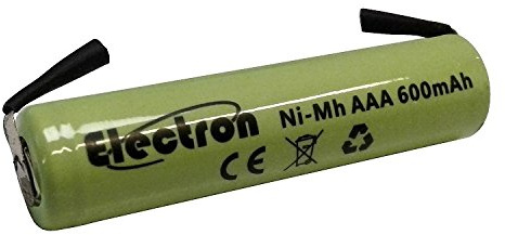 Batterie rechargeable Ni-Mh AAA mini stylet de 1,2 V, 600 mAh avec languettes terminales à souder pour pack de batterie