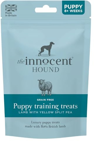 The Innocent Hound Puppy Training Treats | Premium British Lamb with Yellow Split Pea | Soft, Tasty & High-Value Training Treats | Grain-Free & Hypoallergenic | Puppy Treats from 8 Weeks | 70g