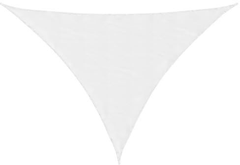 vidaXL Parasole a Vela Ombra Tenda da Sole Elegante Moderna Anti UV Giardino Frangisole Terrazza Balcone Oxford Triangolare 3x4x4 m Bianco