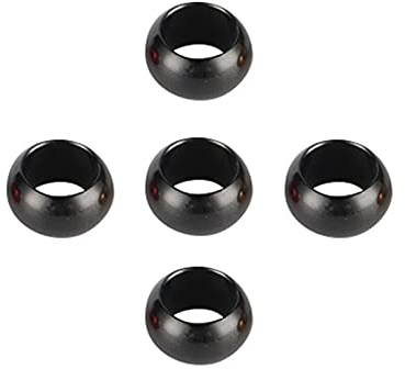 60 stücke Pet Bird Ringe 8mm 10mm Aluminium Vögel Ringe Taube Beinbands im Freien Flugtraining Identifikation Fußringe, Schwarz