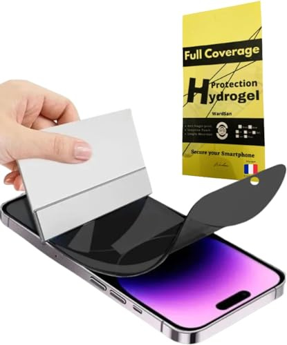 WardSan [1 Pack for IPHONE 11 PRO MAX (6,5) Hydrogel Privacy Screen Protector | Ultra-Thin Flexible Soft TPU Film | Anti-Spy, Anti-Scratch, private, Full Coverage, Fingerprint Unlock, Case Friendly