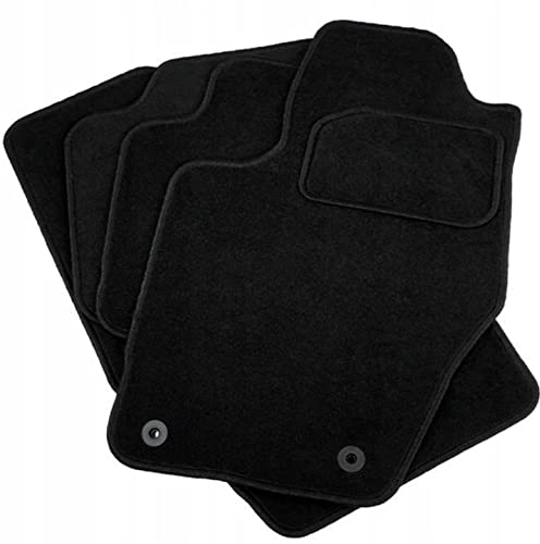 MatsMore Velours-Auto Fußmatten für Jeep Compass 2020, Schwarz, 14 cm x 14 cm x 5 cm