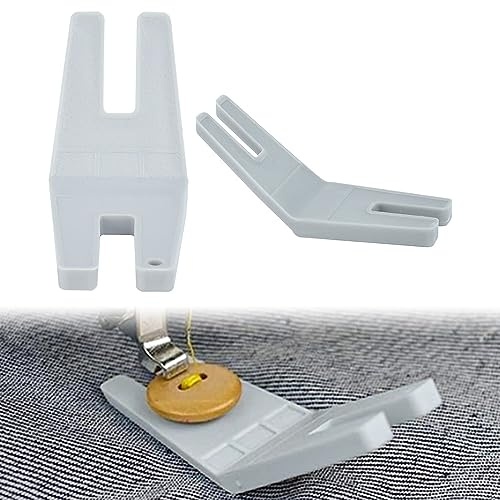 DECATETA - Piedino per macchina da cucire, in plastica, per macchina da cucire, per punto dritto, 2 pezzi