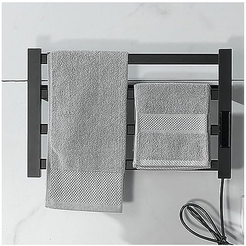 VVLXRIC Porta Asciugamani Elettrico, con Riscaldamento Rapido Temporizzato Asciuga Accappatoio Elettrico, Termosifone Bagno