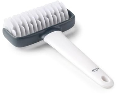 Lacor - 68804 - Rodillo Cocina, Rodillo Roller, Rodillo Enrejado, Ideal para Empanadas, Hojaldres, Pasteles, Mango Ergonómico, Desmontable, Apto para Lavavajillas, Polipropileno, Sin BPA, 12x19.5 cm