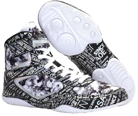Zenithia Scarpe Wrestling Bambino,Scarpe da Wrestling per Uomo E Gioventù Scarpe da Boxe Sport E Tempo Libero Traspiranti Non Slip Leggero Comfort per Boxe Lotta Sollevamento Pesi Arti Marziali