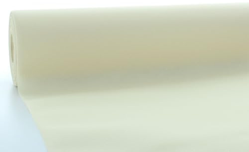 serviettendirekt.de ALLES FÜR DEN GEDECKTEN TISCH | Airlaid Tischdeckenrolle | 118 cm x 25 m | 1 Stück | Rollenware | Tischdecke | Tischtuch | Meterware (Creme)