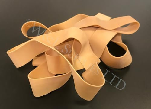 Pack of 10 Extra Large & Extra Strong Rubber Elastic Bands - 9 x 1'' (225mm x 25mm) - No.216 - Heavy-Duty Elasticity for Big Tasks