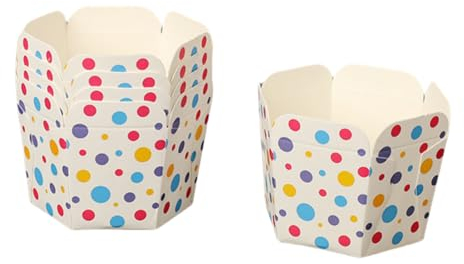 Pirottini Per Cupcake Forno Per Torta Nuziale Multicolore Da 200 Pezzi Quadrato Esagonale Colore