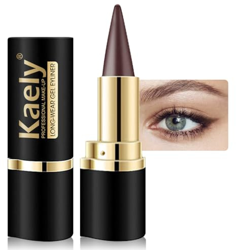 AMY'S DIARY Brown Gel Eyeliner Pencil,Waterproof Smudge Proof Eye Liner Pen,Cat Eye Goth Halloween Makeup,Eye Face Paint Lipstick Crayon,Color Colorful Eyeliner Eyeshadow Stick (brown)