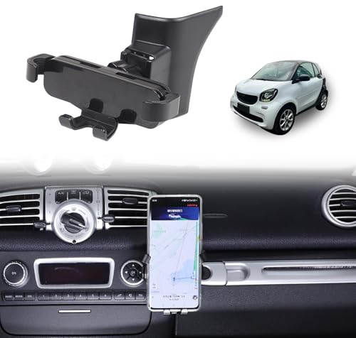 METYOUCAR KFZ-Handyhalterung für Benz Smart 451 Fortwo 2009–2015, Handschuhfach, seitlich drehbar, feste Handyhalterung für Auto, passend für iPhone, Android und universelle Smartphones (Stil B)
