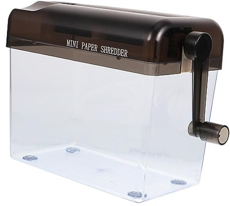 VILLCASE Büro Schredder Manueller Aktenvernichter Für Schreibtisch Kleiner Hand-aktenvernichter Fürs Büro Praktischer Papierschredder Zum Manuellen Zerkleinern Leicht Zu Reinigen Mit Tuch u