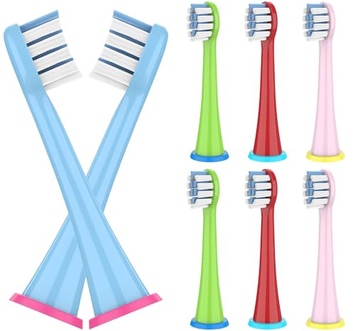 8 Stück Kinder Ersatzbürsten Kompatibel mit Philips Sonicare Zahnbürste Elektrisch, Ultra weiche Borsten für sanfte Reinigung,Bürstenköpfe für Kinder ab 4 Jahren