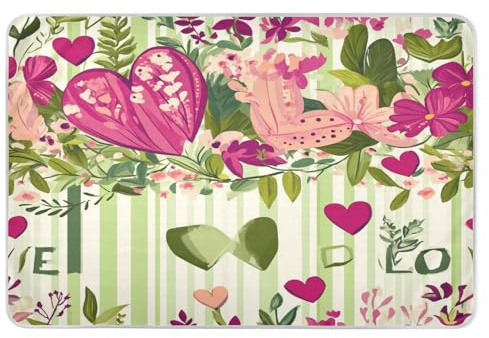 Fundas de cambiador reutilizables extragrandes, altamente absorbentes, antideslizantes, productos de ropa de cama para bebés y niños pequeños, 132 x 86 cm, hojas florales y corazones