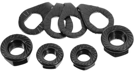 YARNOW 1 Set Hanger Flange Nuts Bike Wheel Axle Nut Kit Safety Anti-slip Cap for Bicycles