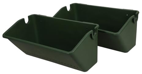 Toyvian Maceteros De Pared para Jardín Exterior 2 Piezas, Jardineras Verticales Drenaje Ventilado, Soporte hasta 10 Kg, para Balcón, Patio y Terraza, Macetas Resistentes y Estables