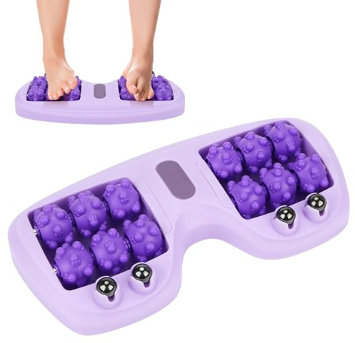 Fußroller-Massagegerät, Massage Roller Für Fußmassage, Foot Massager, Tragbare Doppelfußmassage Walze, Manuelles Doppel-Fußmassagegerät, Heimstudio, Schlafzimmer, Outdoor