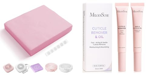 MelodySusie 200 Sheets Nail Dust Collector Filter Paper MelodySusie 10ML Cuticle Care Kit - Cuticle Oil and Cuticle Remover