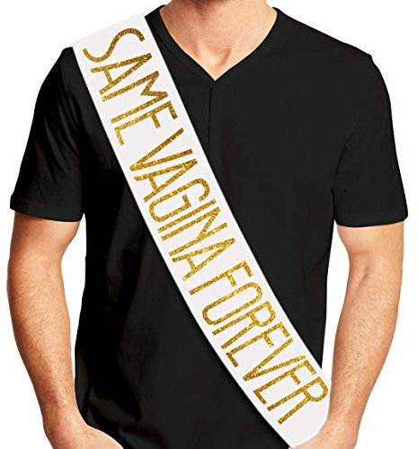 Same V*gina Forever Junggesellen-Schärpe – Bachelor Party Ideen, Geschenke, Spaßartikel und Zubehör Lesbian Bachelorette & Stag Party Favors