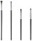 4 Stück Lidschatten Pinselset Augen Makeup Blender Pinsel Eyelinerpinsel Augenbrauenpinsel Wischpinsel für Lidschatten Augenbrauen Eyeliner