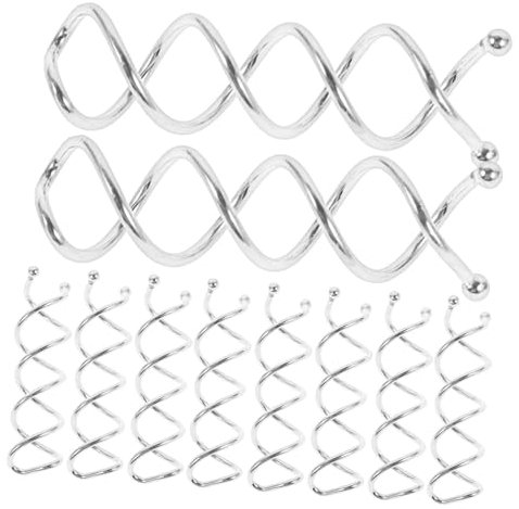 FRCOLOR 40pcs Flexible Spiral Hair Ties for Women Girls Bride Simple Hair Clips Pins