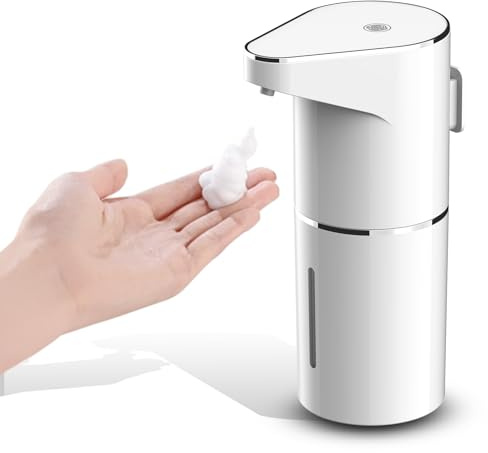 Automatic Sensor Foam Soap Dispenser, Touch-Free Hand Wash Machine with Adjustable Modes, RGB Lighting, Large Capacity & Rechargeable Battery for Home Kitchen Bathroom Commercial Use