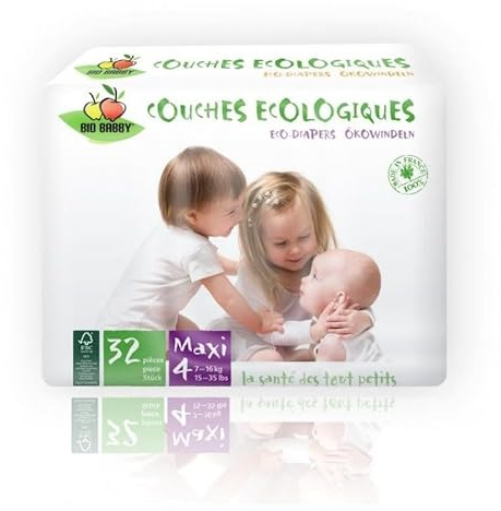 Bio Babby Maxi - 7/16 kg - 32 pannolini ecologici