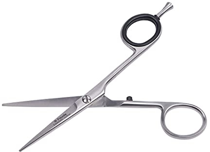 FAUDE Bartschere 5, Haarschere, Friseurschere, extra mikroverzahnte Schneide, lange Lebensdauer,klein, Chiroform