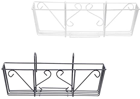 Cabilock 2pièces Support De Forgé Porte-Pots Suspendus pour Balcon Rangement De Plantes Étagère Décorative pour Pots De