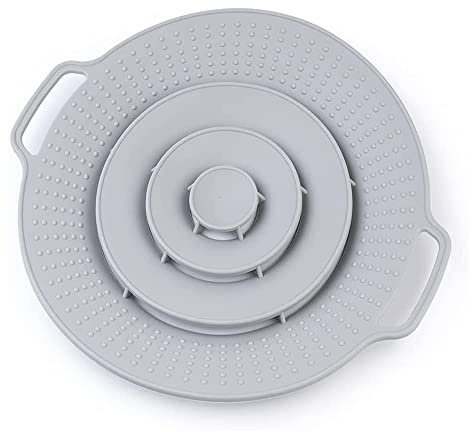 Pot Cover Spill Stopper Lid - Thicken Silicone Boil Over Spill Safeguard,FDA Food Grade Stopper Lid Cover for Pots And Pans, BPA- Instant Pot Cover, Fits Openings 6 to 10 in Diameter