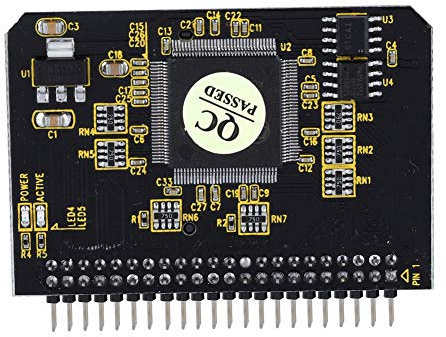 Fdit Adattatore per Scheda di Memoria IDE, Scheda di Memoria/SD/SDHC/MMC/TF/SDXC a Adattatore IDE ATA a 44 Pin, Supporto Trasferimento Dati PIO, DMA Multi-word, Host Ultra DMA
