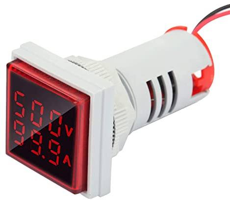 Rilevatore Di Corrente, Tester Di Tensione Con Indicatore Led E Display Digitale Ac 0-100a 60-500v Pannello a Filo