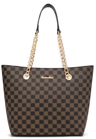 Montana West Tote Bag for Women Chain Top-handle Satchel Handbags Ladies Purses Shoulder Bags MWC-0391CF
