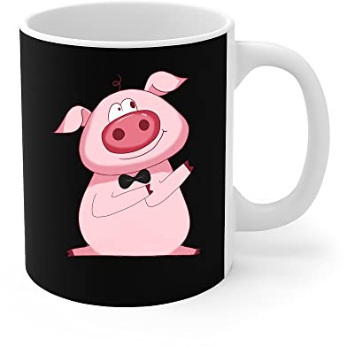456 Tasses De Petit Déjeuner Cochon Tamponnant Drôle Cochons Mignons Dab Fermier Tamponnant Des Cochons Personnalisable Tasse Céramique Tasse À Café En Porcelaine Pour Thé Décorer Collègue 330Ml