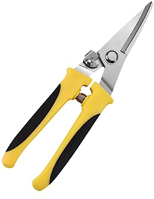 1pc Sheet Industrial Heavy-Duty Shears Multipurpose Tools Metal Snips for Cutting Metal Pp Handle Scissor Heavy Duty Scissor High Carbon Steel Non-Slip