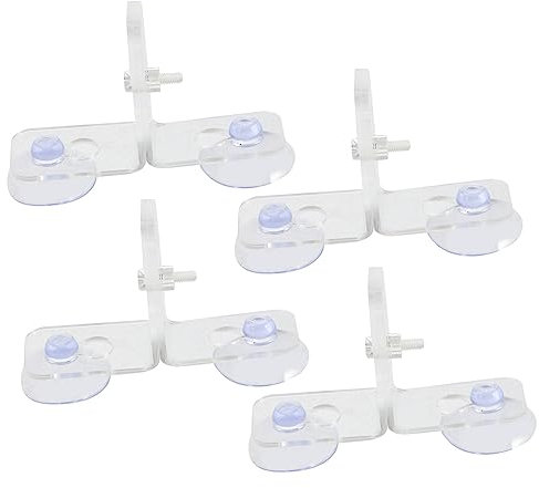 Yardwe 4sets Aquarium Divider Clips Transparent Fish Tank Insulation Board for Breeding and Separation Design for Safe Fish Compartmentalization