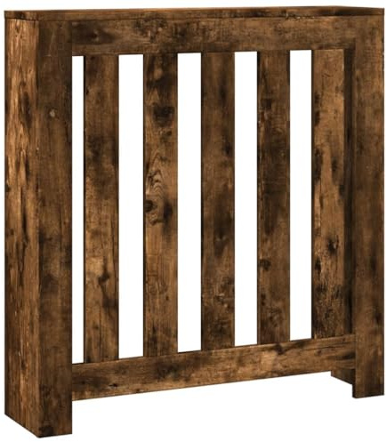 vidaXL Radiator Cover Smoked Oak 78 x 20 x 82 cm Engineered Wood