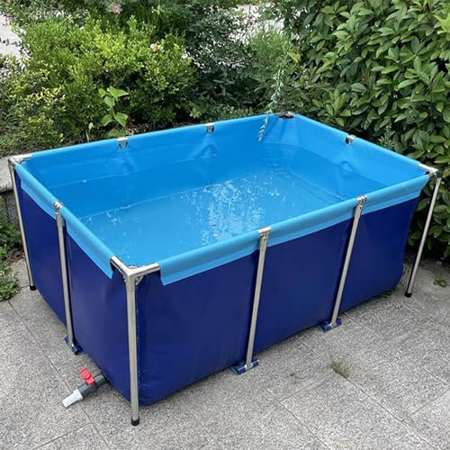 DECAKE PVC-Plane für Teiche, oberirdischer Planenfischteich, Fischteichreservoir, Fischbecken zur Koi-Zucht, Aquakulturbecken, Fischbecken zur Koi-Zucht, Garten- und Hofbewässerungszister