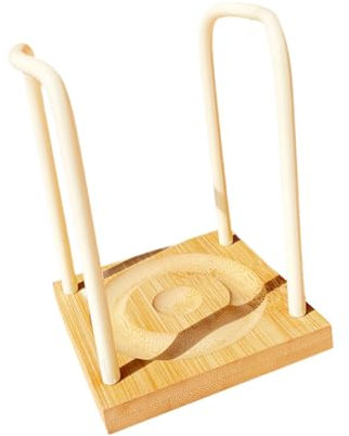 Amagogo Distributore di Bicchieri di Carta con Base in Legno, per Ristoranti E Uffici, Bianco 1 Slot