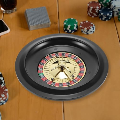 Generisch Roulette Rad Aus Holz Roulette Radsatz Turntable Freizeit Tischspiele Spins-Roulette Perfekt Für Einen Spieleabend Zu Hause Oder Eine Clubparty