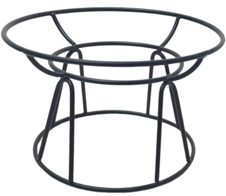 JAYIOLA Soporte para Cuencos de Comida para Gatos, Solo para Gatos Y Perros Pequeños, Redondo, Fabricado en Hierro, Soporte Artístico para Cuencos de Comida P